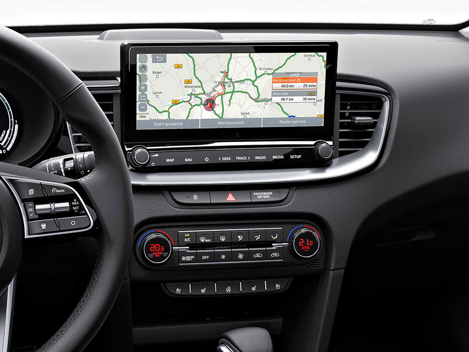 kia ceed sportswagon plug-in hybrid navigationssystem mit 10,25-zoll-touchscreen